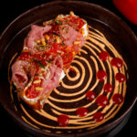 Crispy Bread with Beef Bacon